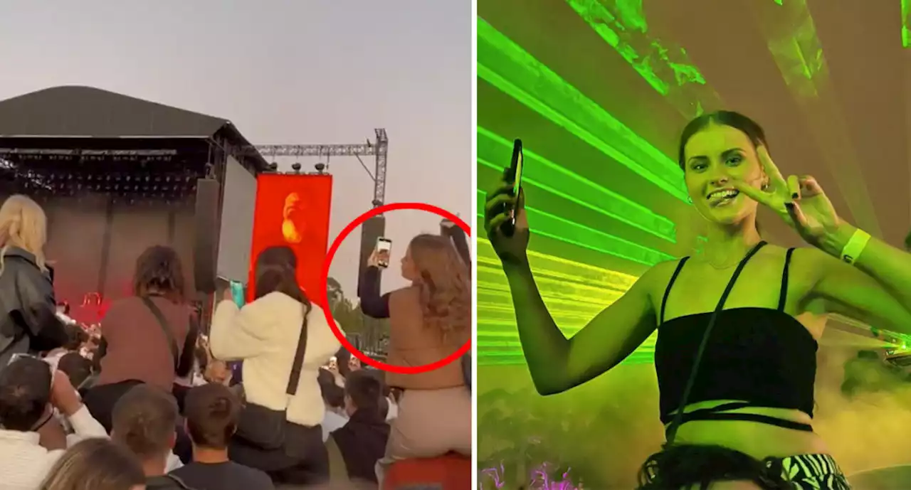 Aussie woman hits back at 'shaming' over divisive concert act