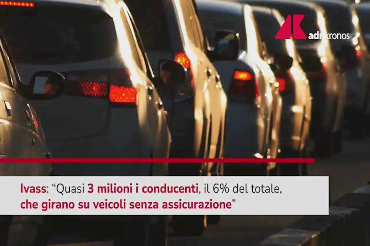 Rc Auto, quasi 3 milioni di italiani guidano senza assicurazione