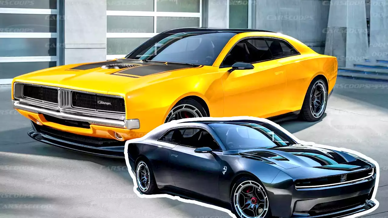 We Face-Swapped The Dodge Charger Daytona SRT EV Concept With Its ICE Ancestors | Carscoops