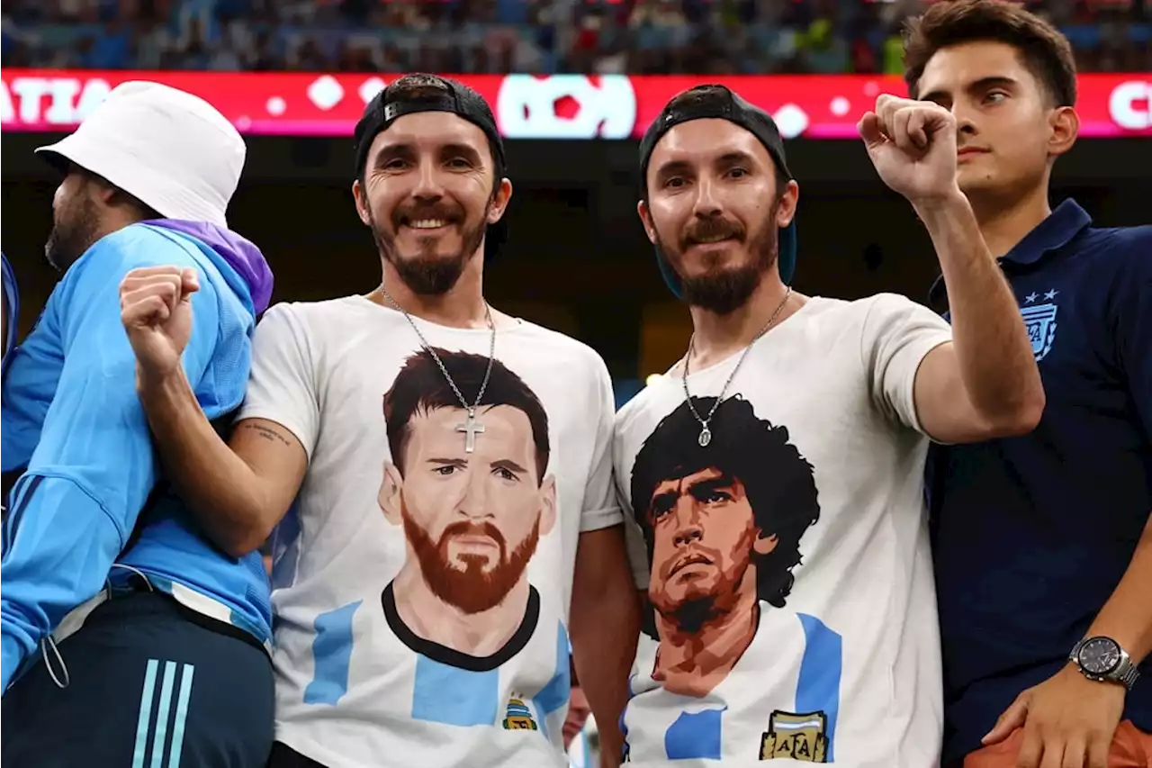 Photos I Argentina fans express affection for Messi and Maradona through art | City Press