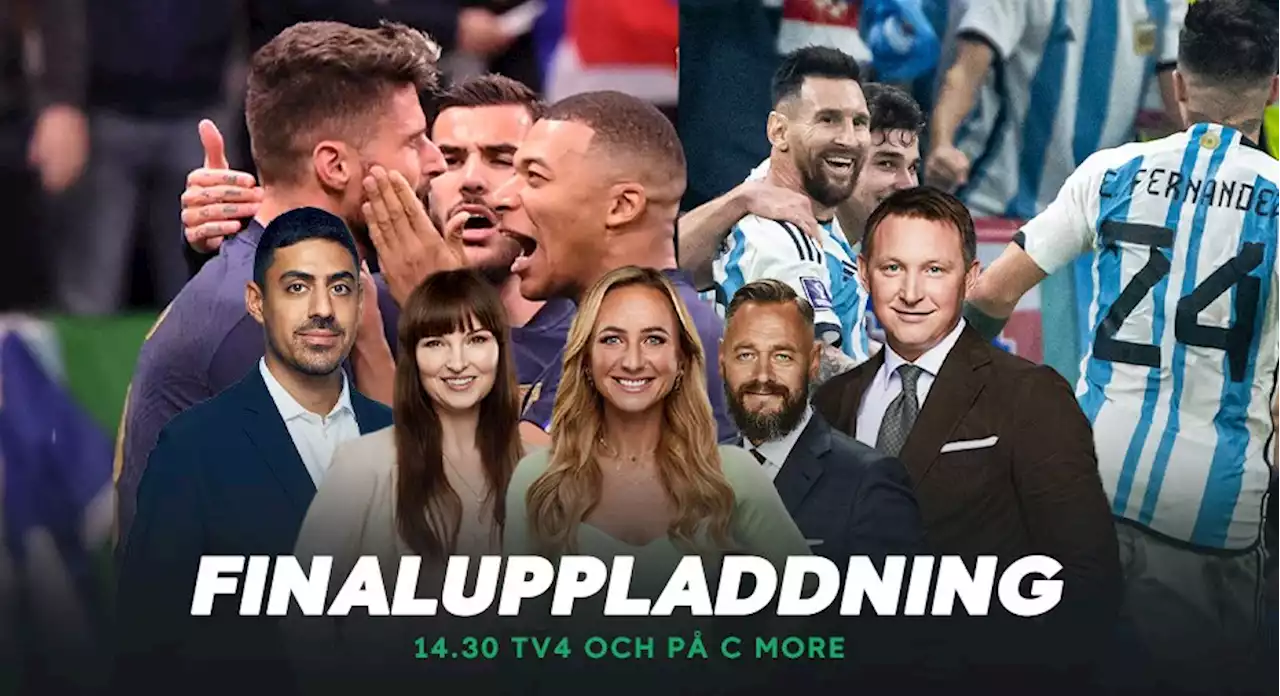 Följ med till Buenos Aires, Paris och Qatar – få full koll på finalen från 14.30