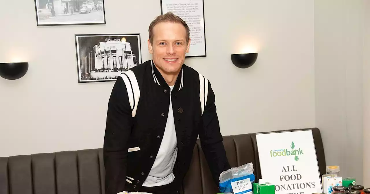 Sam Heughan Glasgow book signing success as fans bring food bank donations