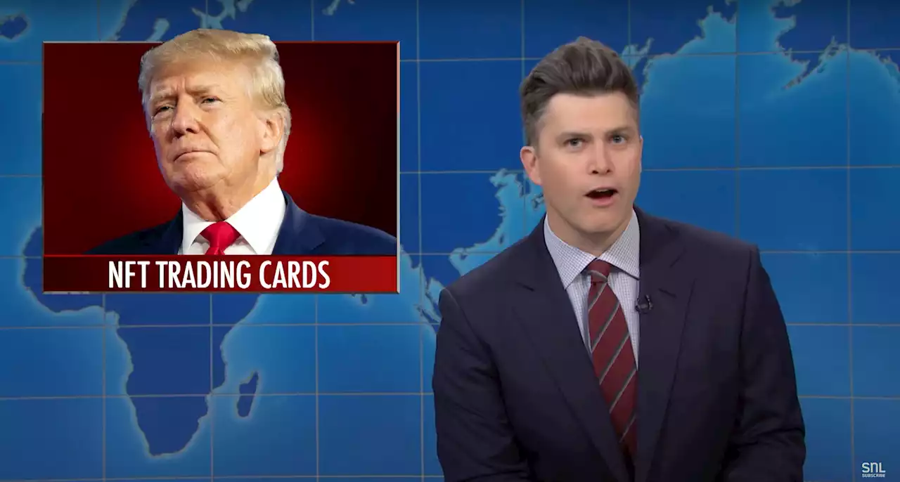 'Weekend Update' Co-Anchor Colin Jost Destroys Trump Over His Nonsensical NFTs