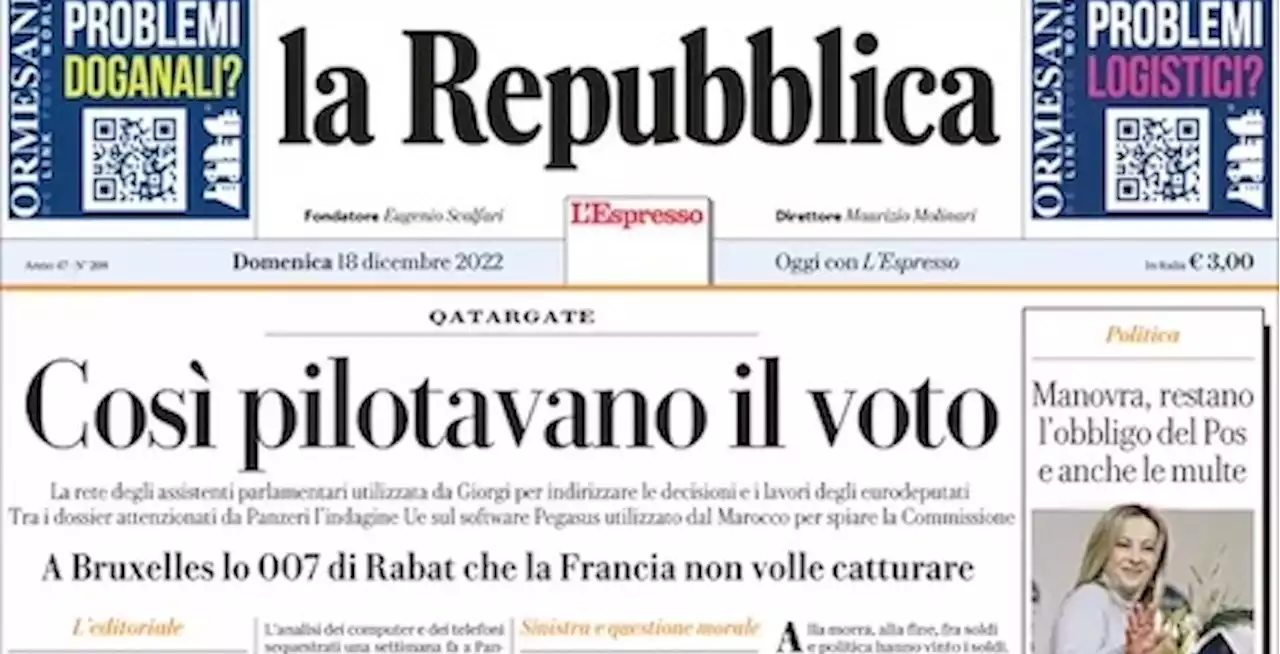 Le prime pagine di oggi - Il Post