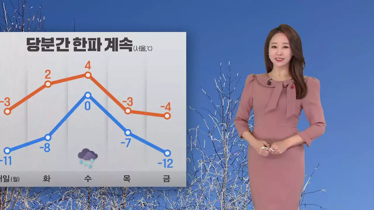 [뉴스9 날씨] 내일도 ‘한파’…오전까지 서해안 ‘많은 눈’