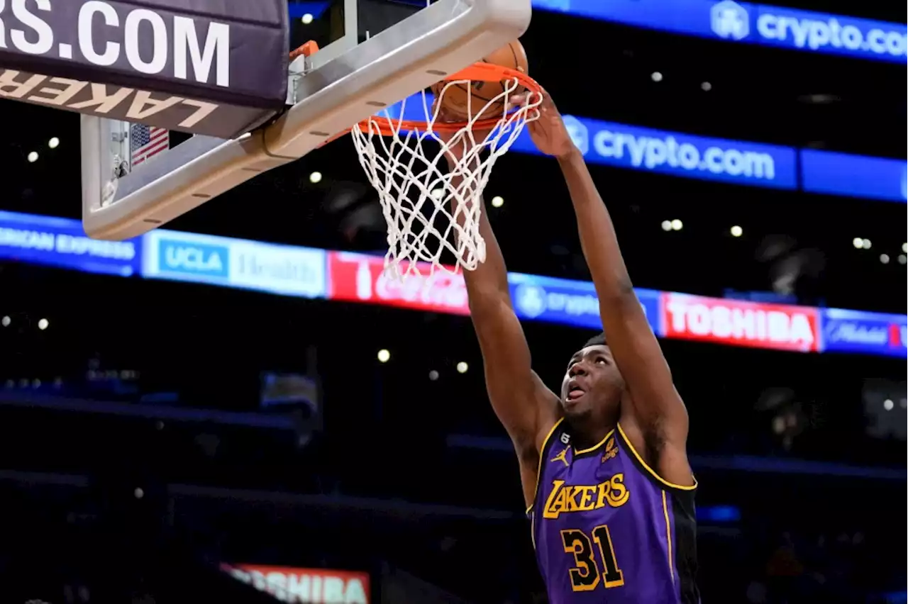 With Anthony Davis missing time, Thomas Bryant steps in for Lakers