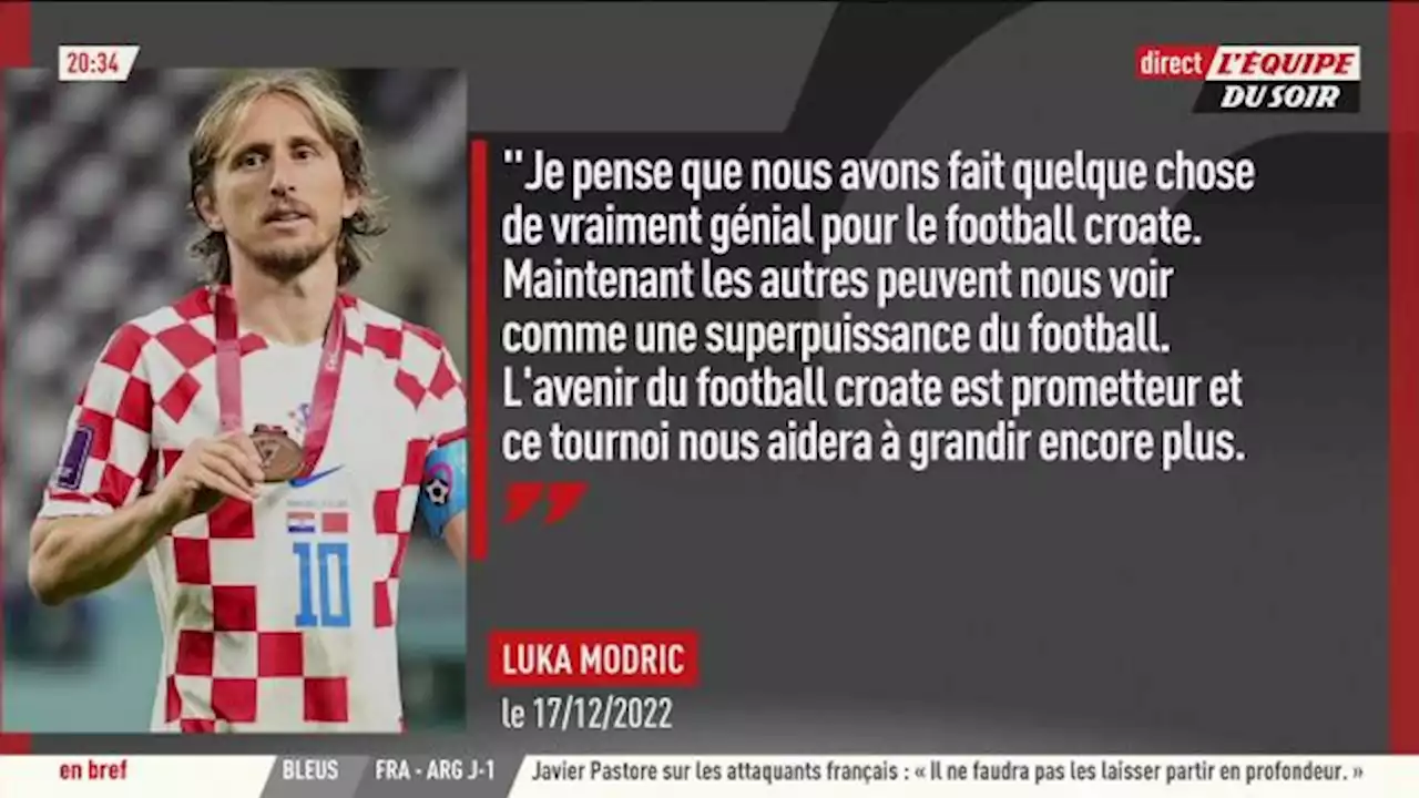 Luka Modric, après la troisième place de la Croatie en Coupe du monde : « Je veux rester pour la Ligue des nations »