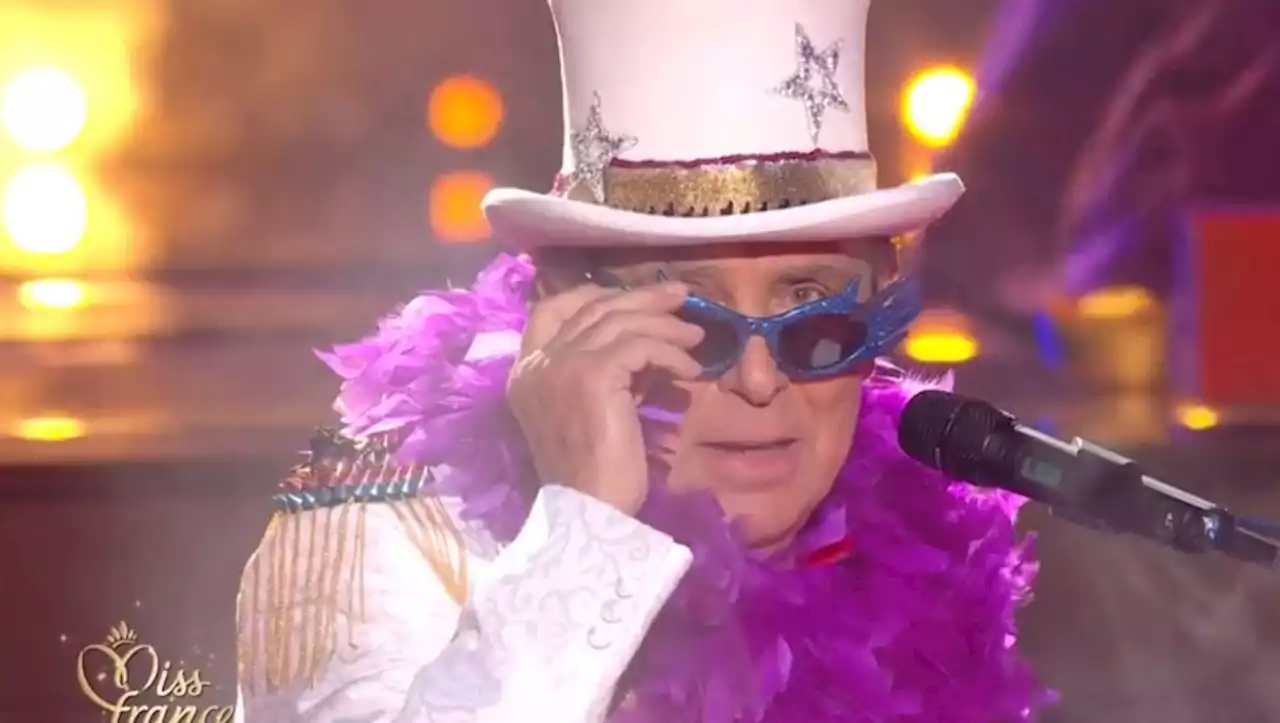 Miss France 2023 : Jean-Pierre Foucault déguisé en Elton John enflamme la cérémonie et Twitter