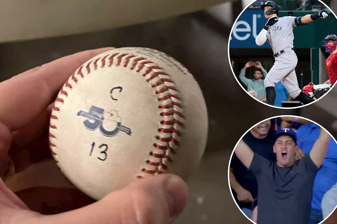 Aaron Judge’s record-breaking 62nd home run ball sold at auction