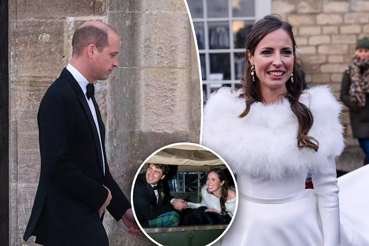 Prince William attends former girlfriend Rose Farquhar’s wedding