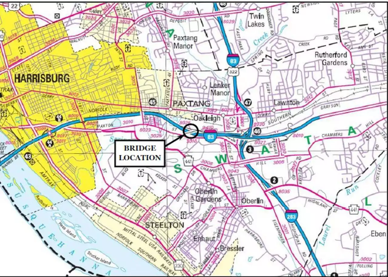 Lane restrictions planned Tuesday on I-83 in Dauphin County: PennDOT