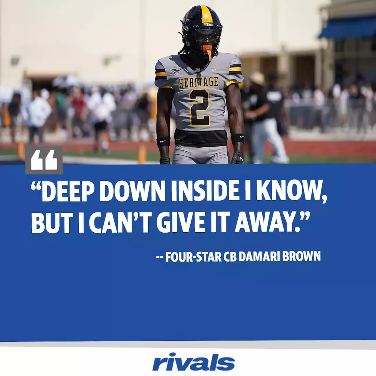 Rivals.com - Florida four-star 2023 CB Damari Brown covers top three schools