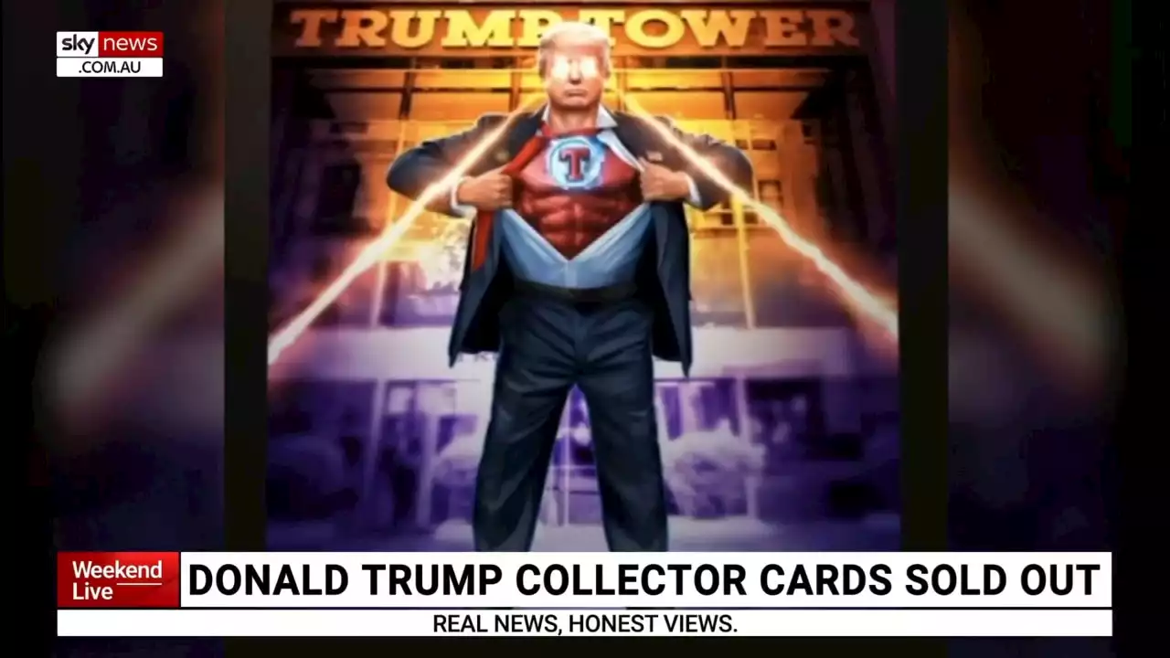 Trump unveils digital NFT trading cards selling out in less than 24 hours