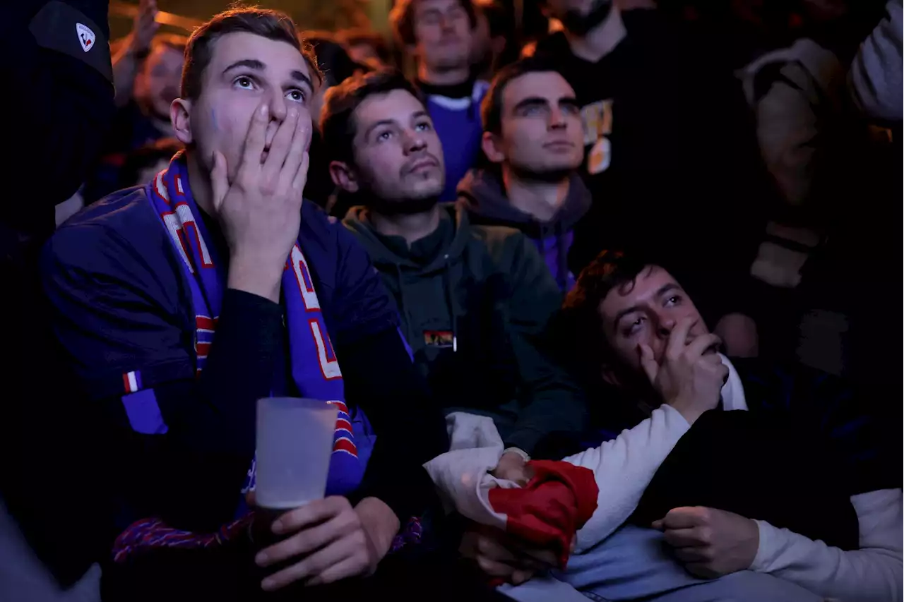 French fans left heartbroken after suffering highs and lows during World Cup final