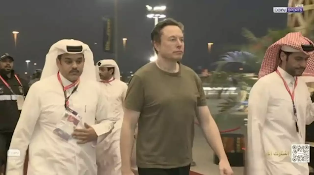 Elon Musk makes surprise appearance at the World Cup final in Qatar