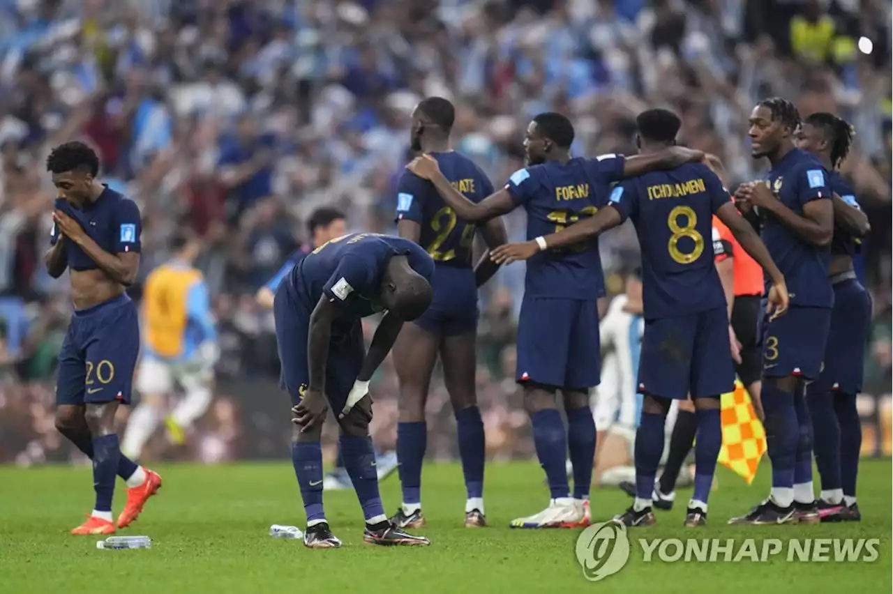 [월드컵] '디펜딩 챔피언' 저주 깼지만…2연패 문턱에서 무너진 프랑스 | 연합뉴스