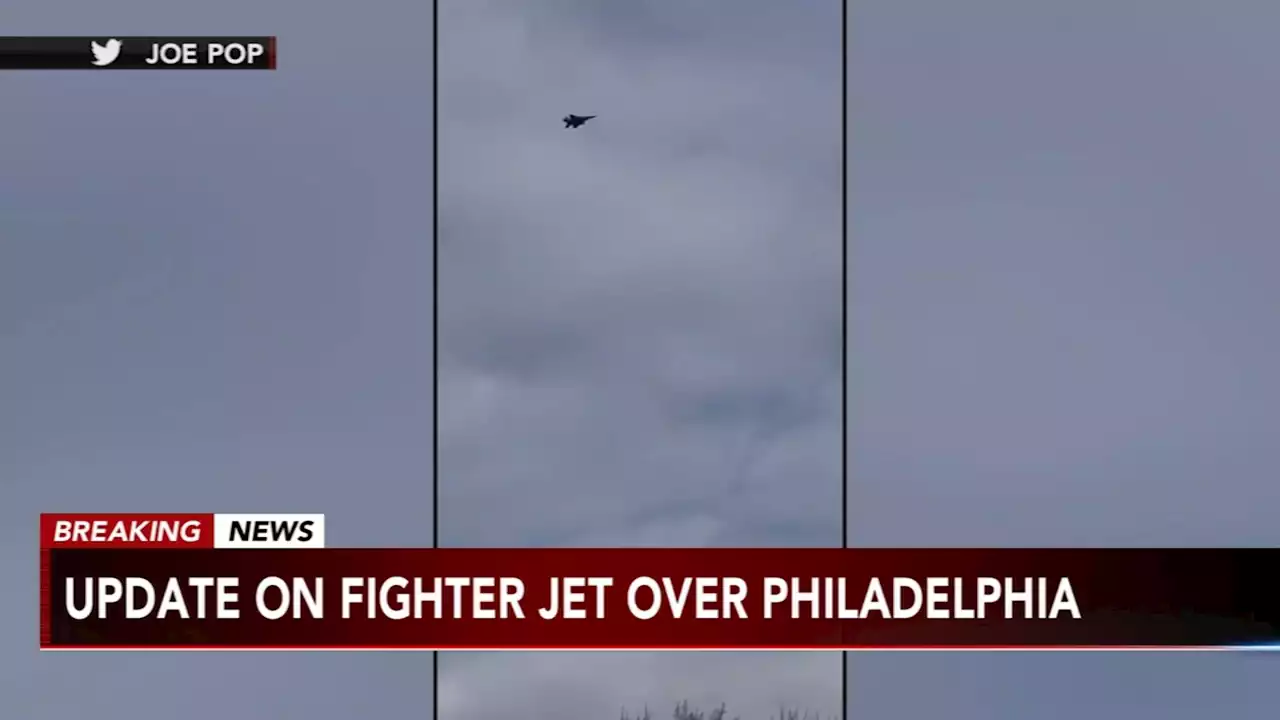 Fighter jet escorts plane out of restricted airspace over Philadelphia area