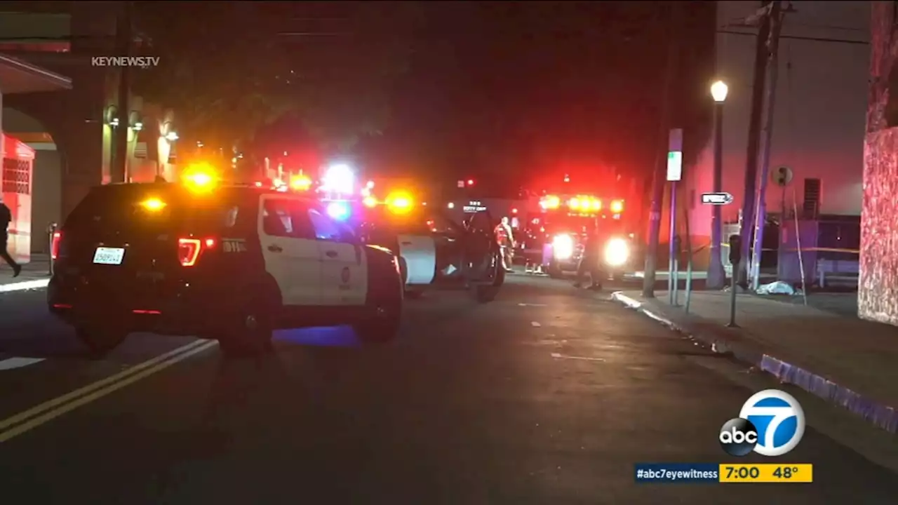 Police open fire after chase ends in Culver City; domestic violence suspect pronounced dead at scene