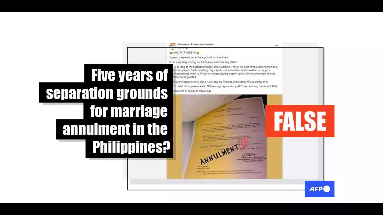 False marriage annulment claims go viral in Catholic-majority Philippines