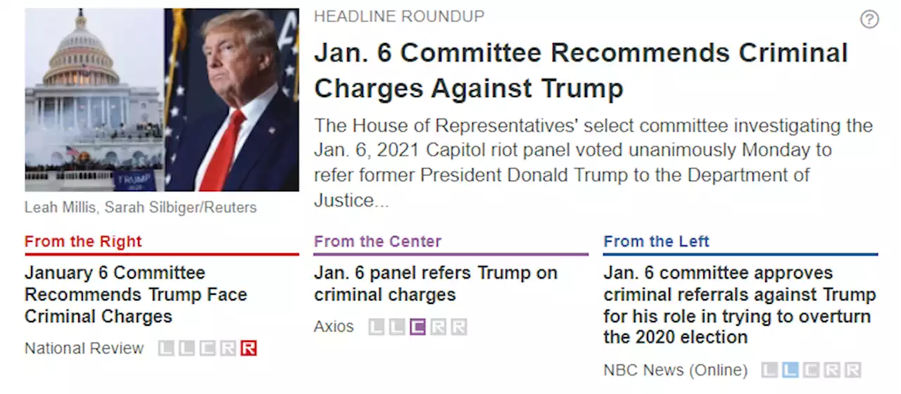 Jan. 6 Committee Recommends Criminal Charges Against Trump