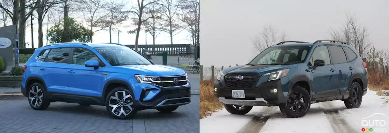 Comparaison : Volkswagen Taos 2022 vs Subaru Forester 2022 | Essais routiers | Auto123