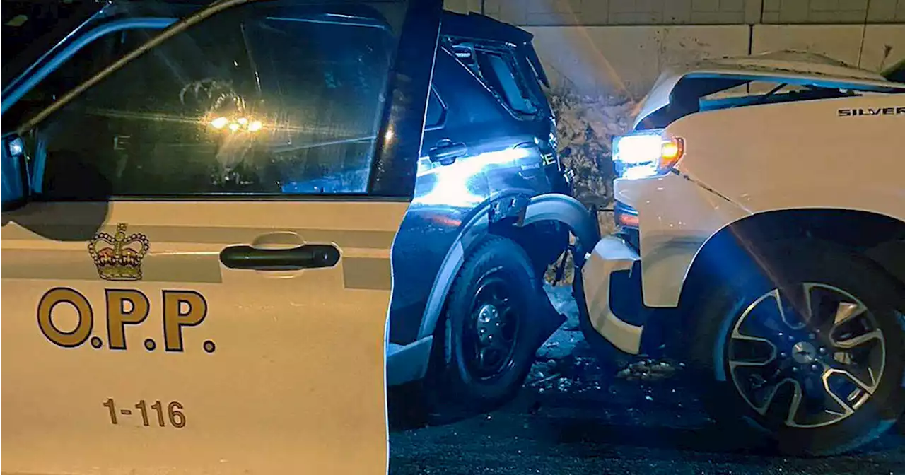 Drunk driver crashes into Ontario police cruiser at RIDE check