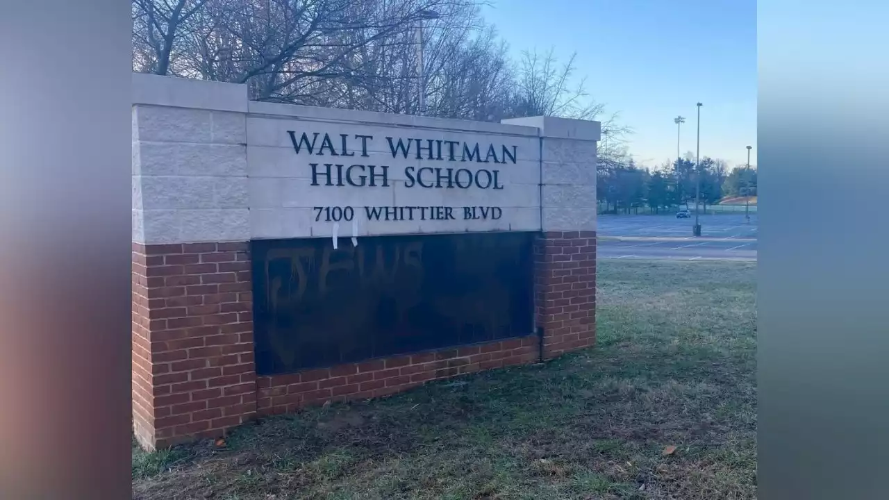 Antisemitic graffiti found outside Walt Whitman High School in Bethesda