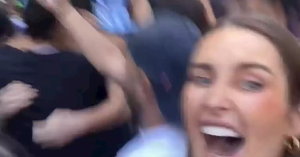 Roz Purcell takes in World Cup final in Argentina as she celebrates with locals