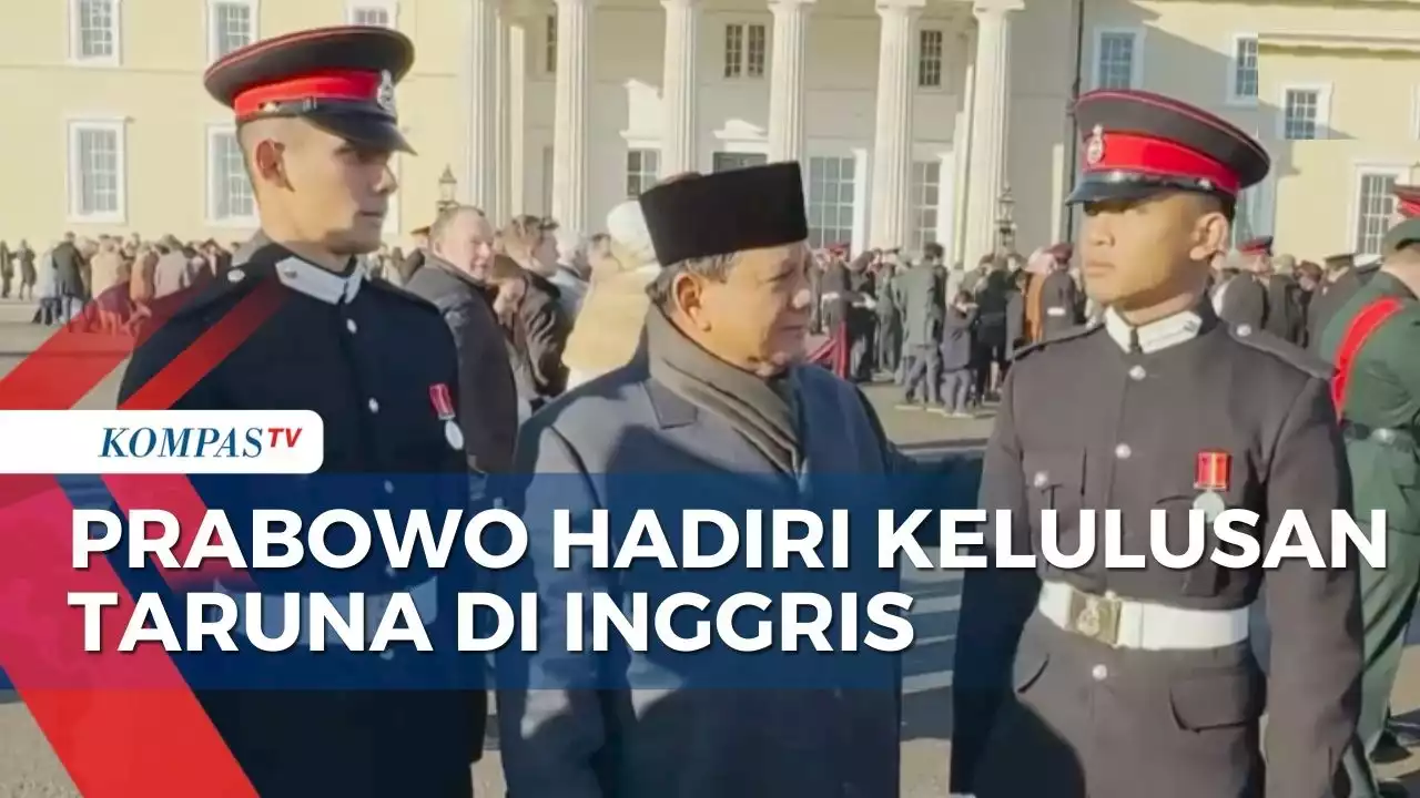 Cara Prabowo Beri Selamat Taruna yang Lulus dari Royal Military Academy Sandhurst