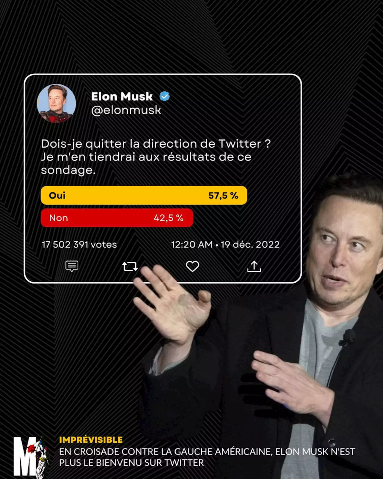 En croisade contre la gauche américaine, Elon Musk n'est plus le bienvenu sur Twitter