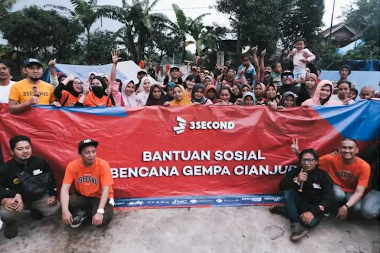 Program CSR 3Second Beri Bantuan untuk Korban Bencana Gempa di Cianjur