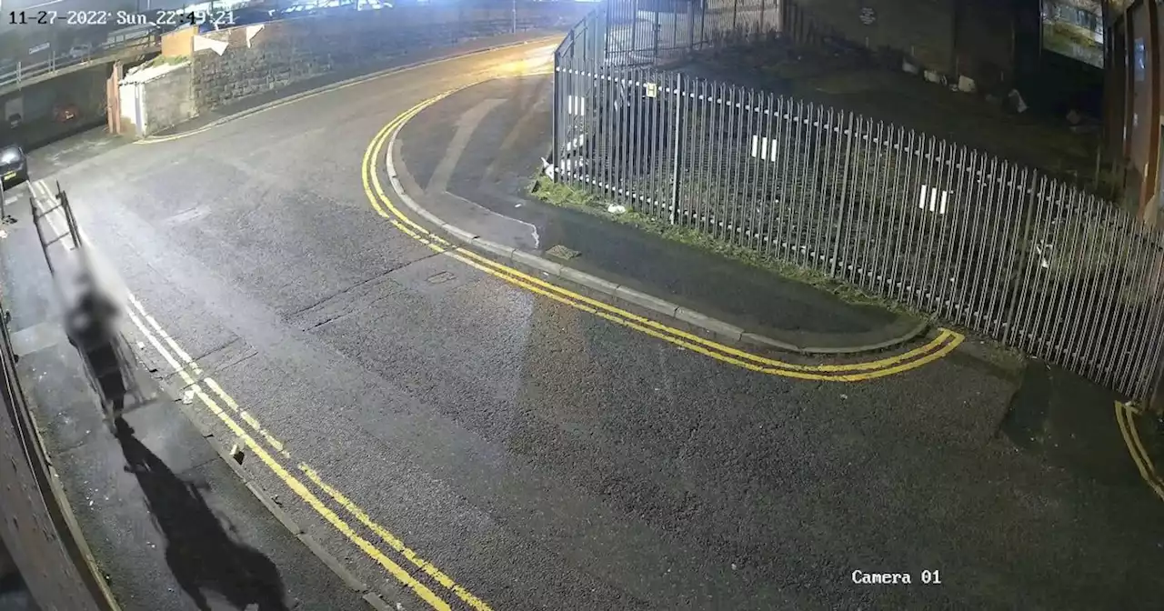 Moment idiot thief gets nasty surprise after trying to steal CCTV cameras