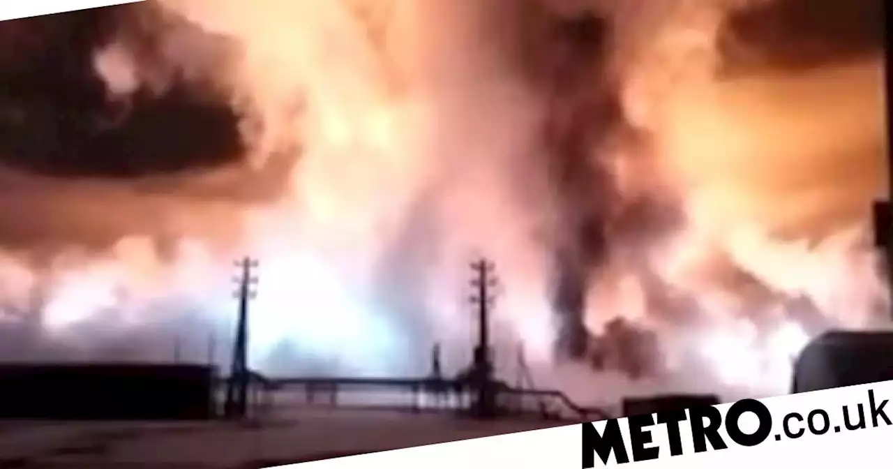 Huge fire engulfs Russian oil refinery in latest suspected sabotage attack