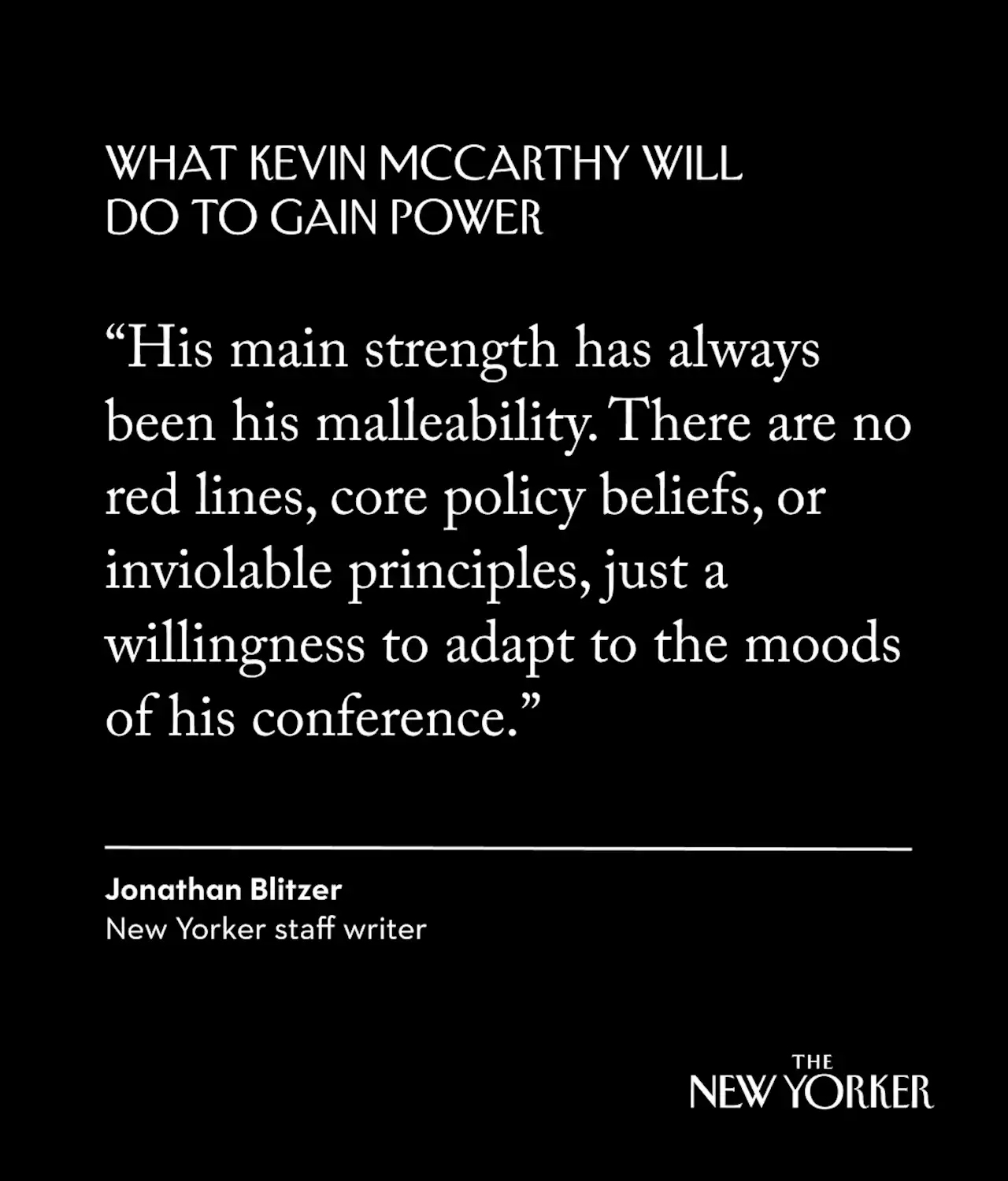 What Kevin McCarthy Will Do to Gain Power