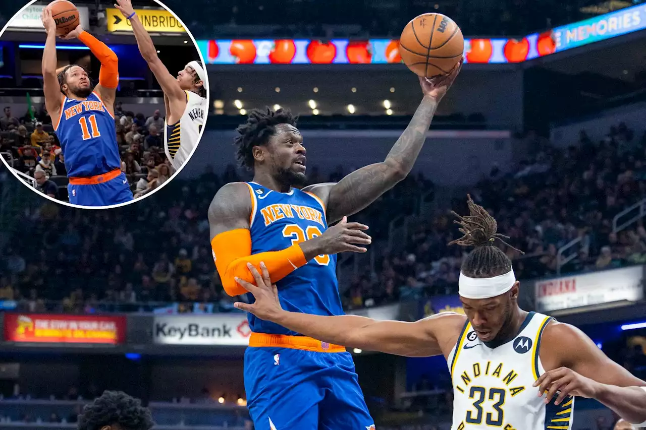 Julius Randle shines down stretch as Knicks rally by Pacers to extend streak