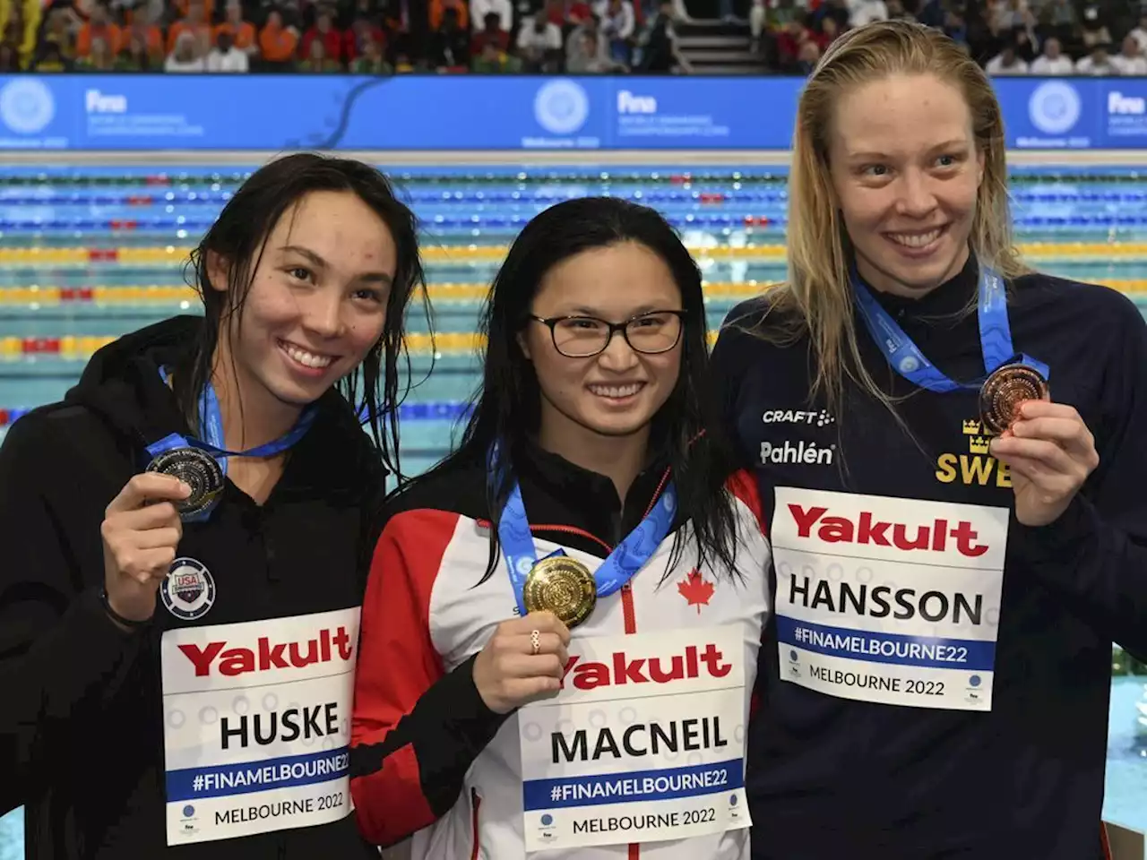 Canadian swimmer Maggie Mac Neil sets world record at short course worlds