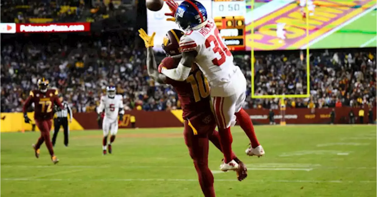 Commanders Screwed By Uncalled Pass Interference on Darnay Holmes