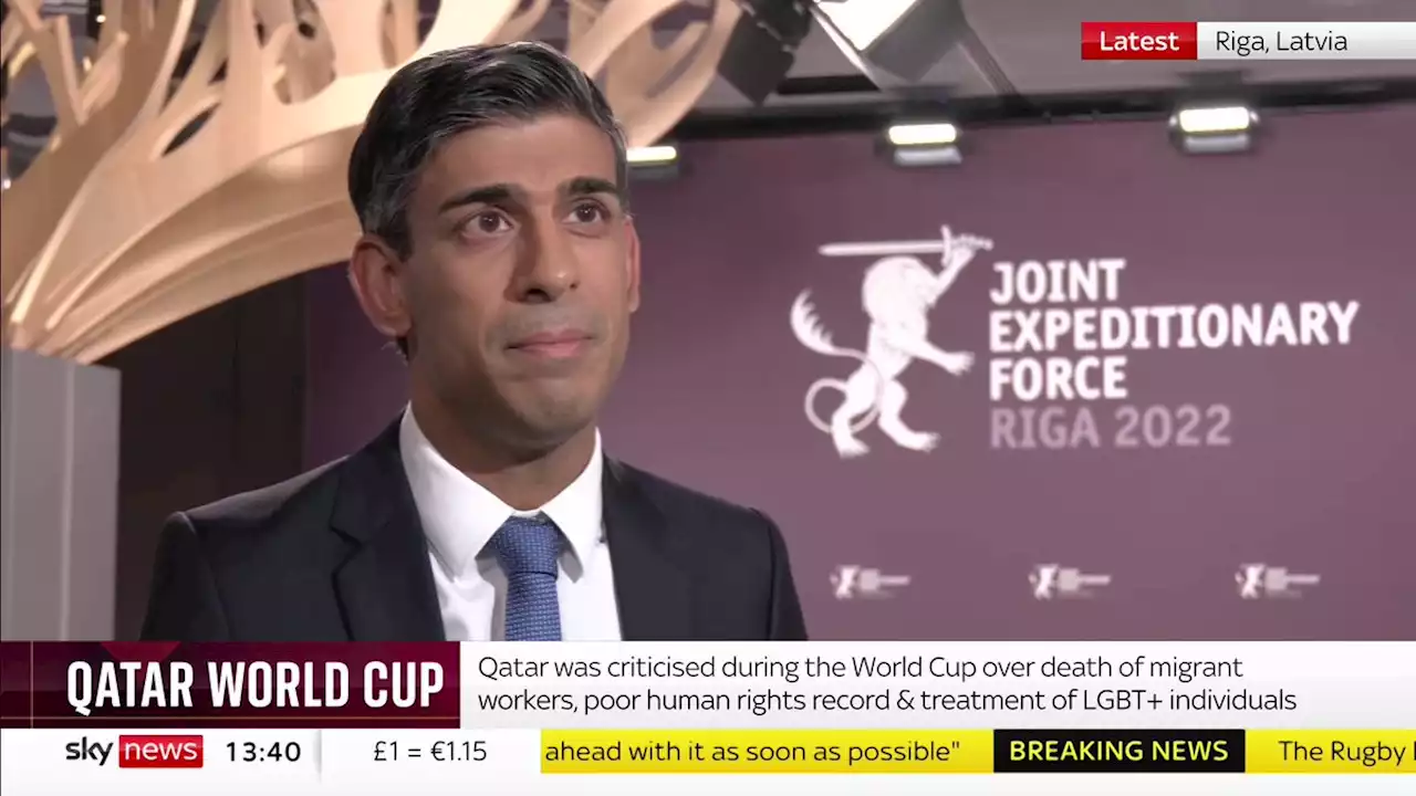 Rishi Sunak hits back at Gary Neville after pundit's comments on UK workers during World Cup broadcast