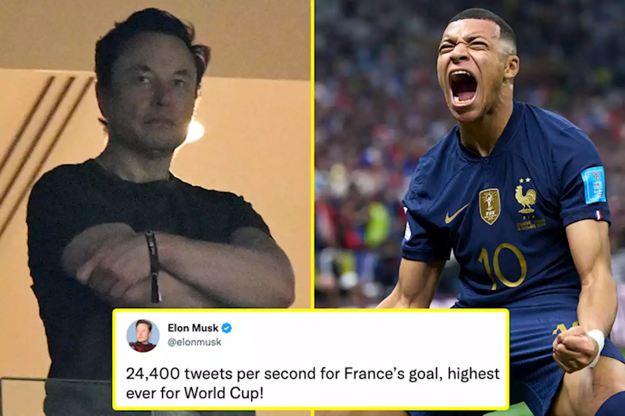 Elon Musk reveals Kylian Mbappe's comeback goals breaks World Cup Twitter record