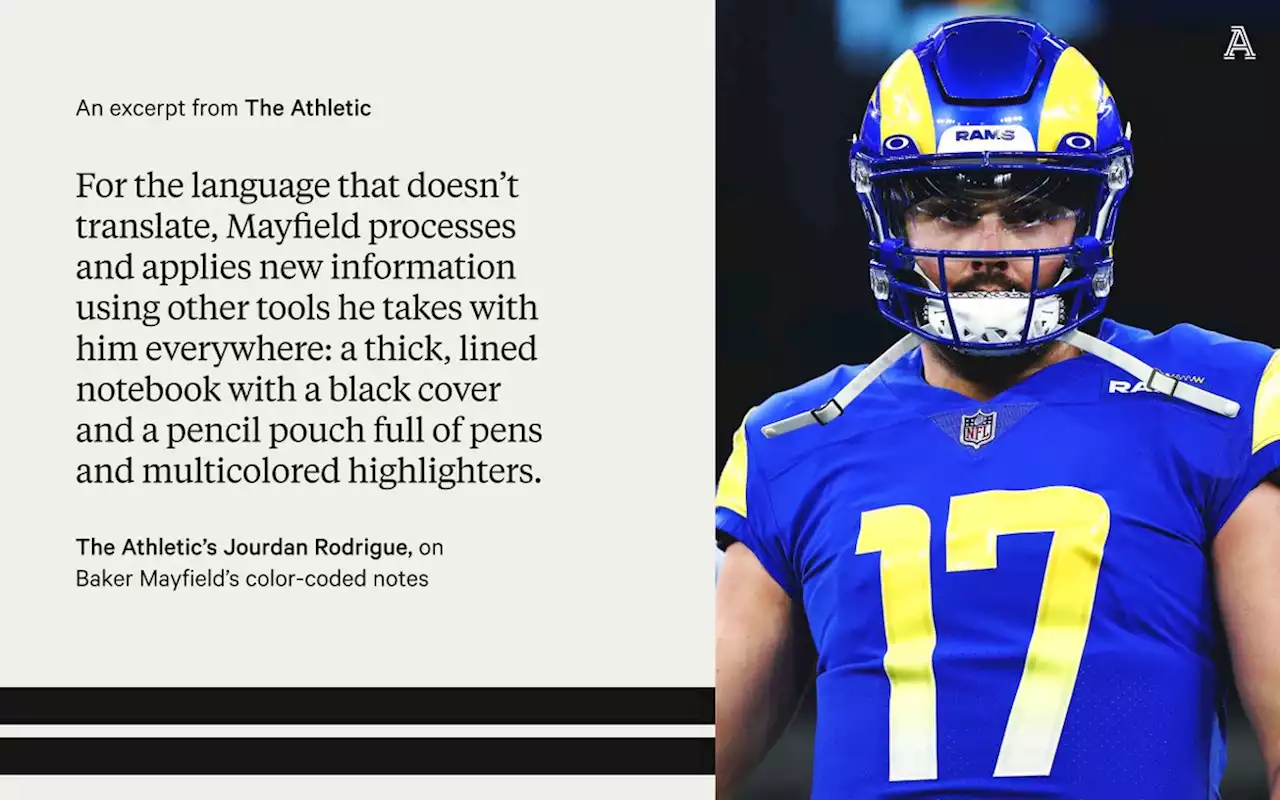 Inside Baker Mayfield’s effort to get up to speed on the Rams playbook