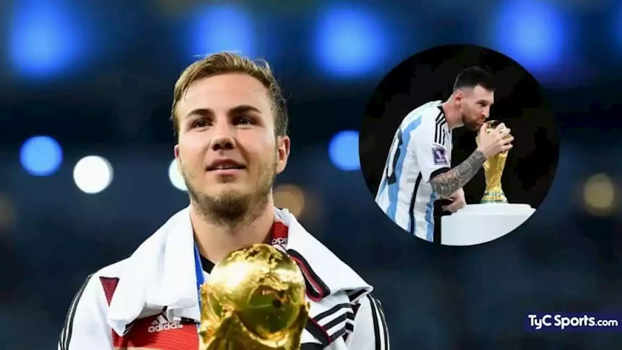 El posteo de Götze a Messi tras ganar el Mundial de Qatar 2022 - TyC Sports