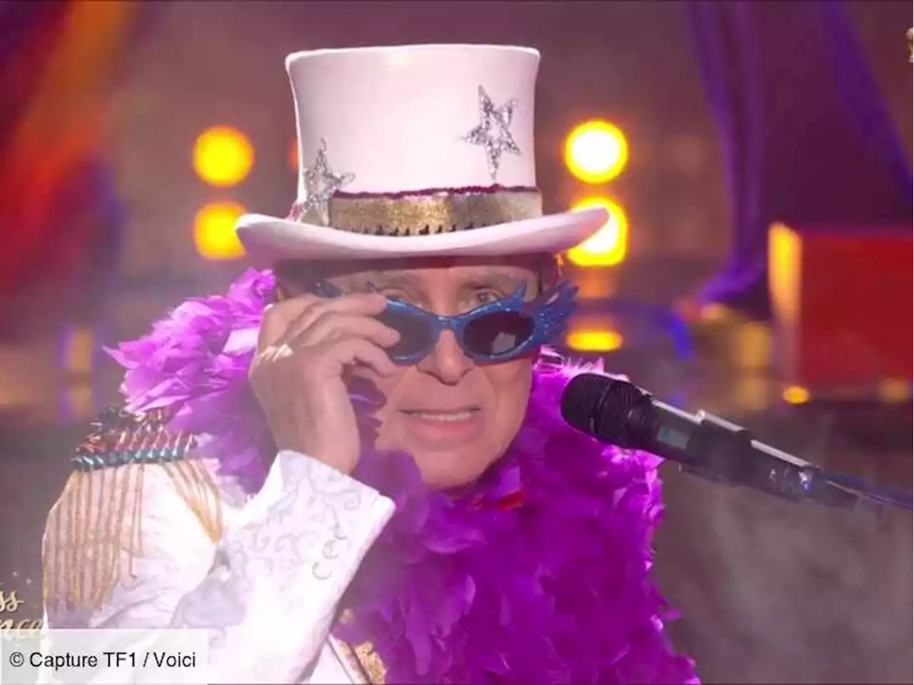 « J'ai accepté tout de suite » : Jean-Pierre Foucault revient sur sa prestation en Elton John pour les Miss - Voici