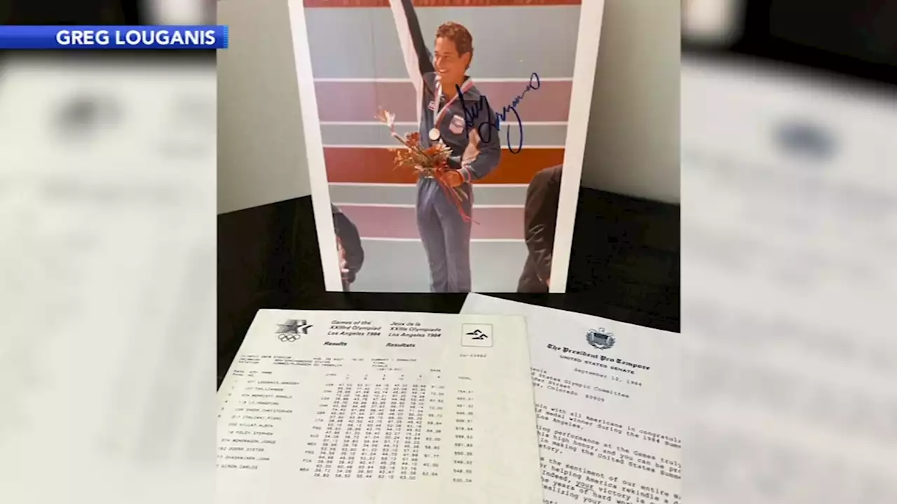 Former Olympic diver auctioning off memorabilia for LGBTQ, AIDS charities