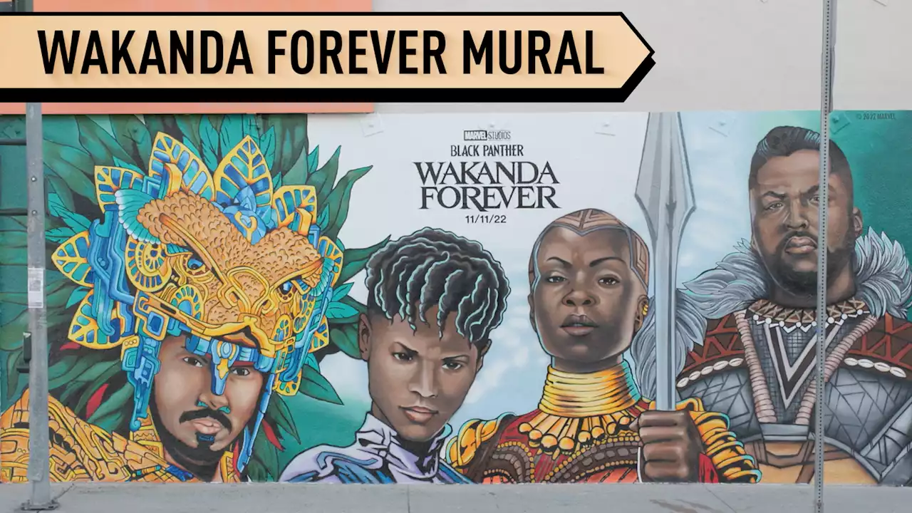 New mural celebrates 'Black Panther: Wakanda Forever'