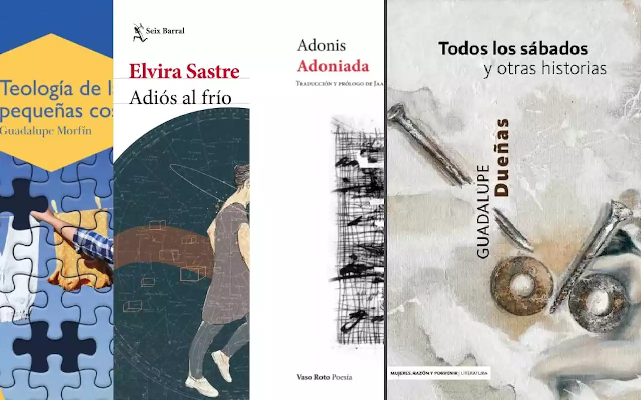 Libros de la semana: Guadalupe Dueñas, Adonis…