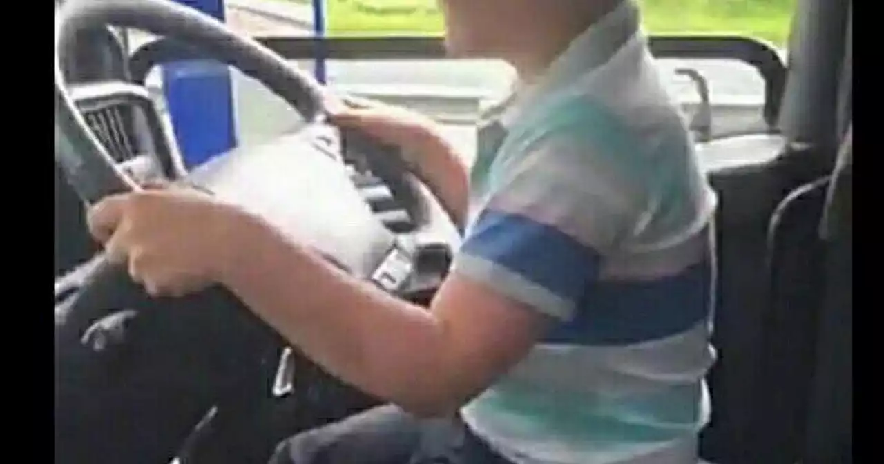 Tyrone man admits charges linked to video of child driving lorry