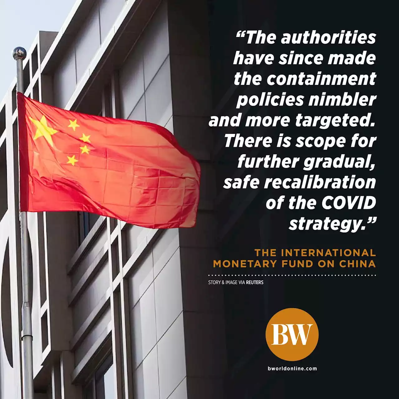 IMF sees scope for growth from recalibration of China’s zero-COVID policy - BusinessWorld Online