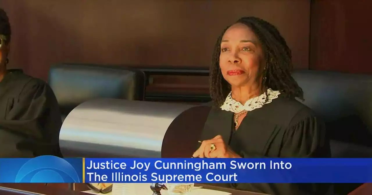 Justice Joy Cunningham sworn in to Illinois Supreme Court