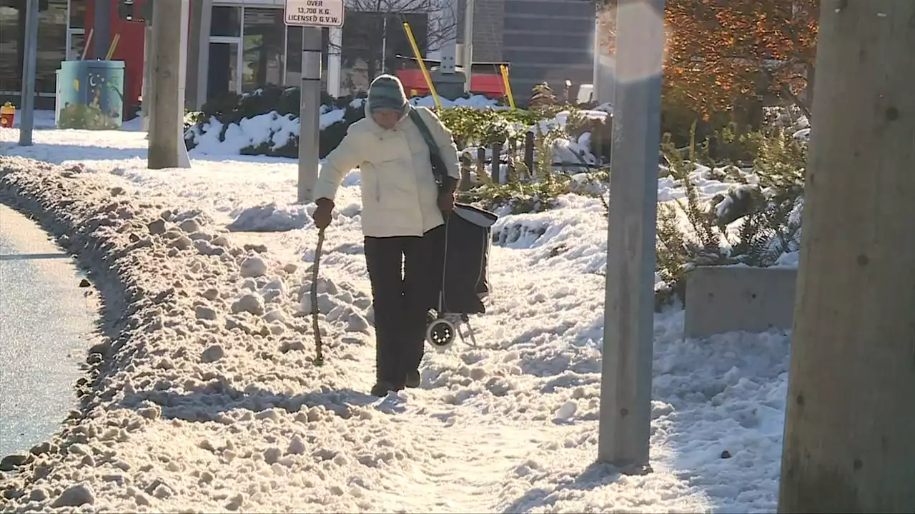 Nanaimo sidewalks still icy as frustration grows over lack of snow clearing