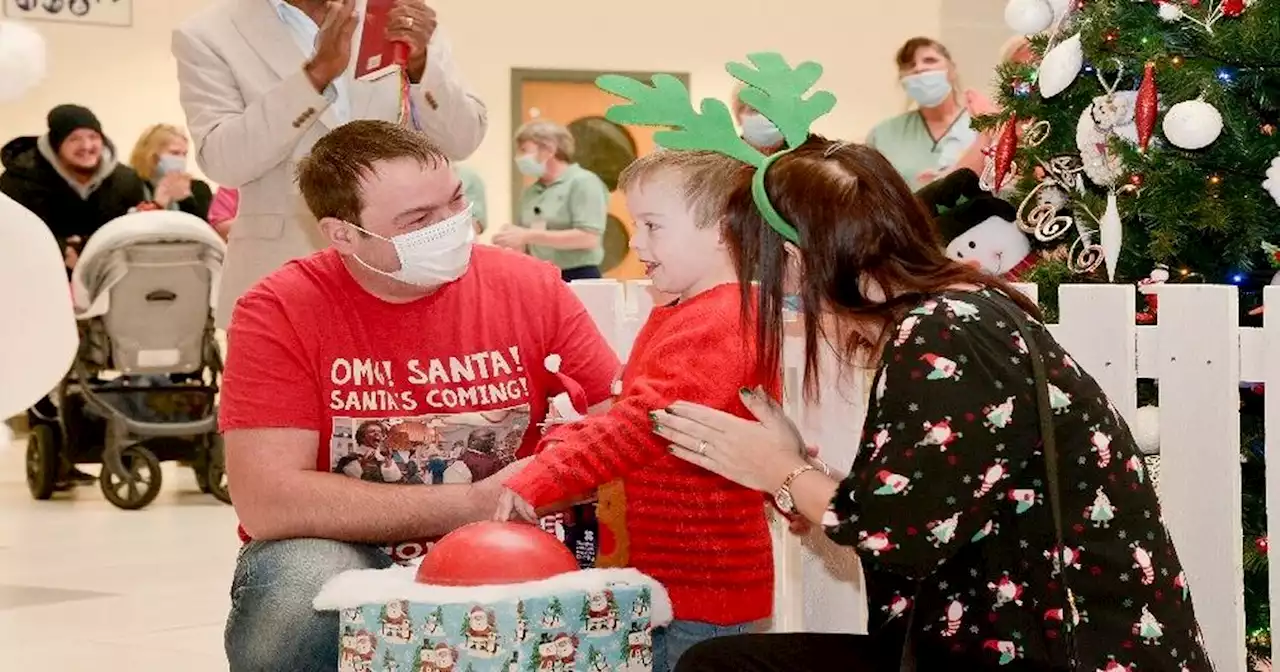 Scots boy who had heart surgery as tot turns Christmas lights on at hospital